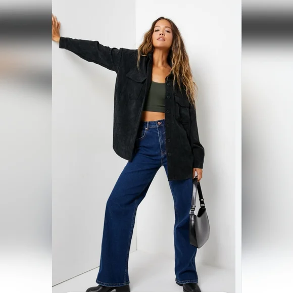 Corduroy oversized top - Picture 2 of 10